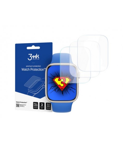 Set 3 X Folie 3mk Compatibila Cu Apple Watch 4 / 5 / 6 / 7 /se (40 / 41 Mm)